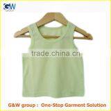 Wholesale Custom Fashion Design Bamboo Cotton Baby Vest