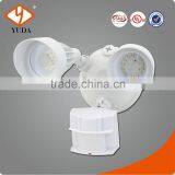 dual head motion activated led spotlight