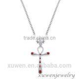 Peace Symbol Stainless Steel Orthodox Cross Pendant