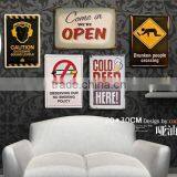 2014 Hotsale Tin Sign Hanging Poster Wall Decoration Metal Picture Promotional Gift