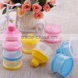 Promotion Bpa Free Non-toxic 3-layers Plastic Baby Milk Powder Container Portable Powder Box thumbnail-3