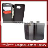 PU leather case for samsung galaxy s6 edge,fold leather case for samsung,card holder csae for samsung galaxy