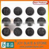 Chinese Zodiac Coasters Round Slate Table Decorative Mats thumbnail-1