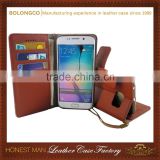 Luxury quality flip leather case pouch cover for samsung galaxy note 5 wholesale