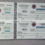 High Security Ticket With Watermark un Ink Hologram and Running Number thumbnail-2