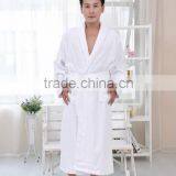 OEM White Lucxury Cotton Bathrobe for Men thumbnail-3