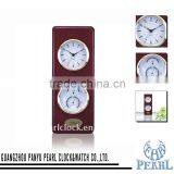 Pearl Wooden Wall Clock PW032 With Weather Station