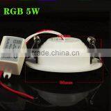 Ultrathin 5W 10W 24 ColorsTube Lamps RGB LED Ceiling Panel Down Light With Remote Controller thumbnail-4