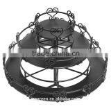 3-Tier Rotating Metal Nail Polish Display Stand thumbnail-2