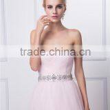 Hotsale A-line Sweetheart Neckline Design Used Organza Fabric With a Beautiful Sash Bridal/bridalmaid Dress thumbnail-2