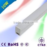 CE RoHS factory direct sale cube shape all plastic t5 integrated tube 10W 60cm PF>0.9 high lunmen t5 plastic tube