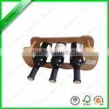 New Design 3 Bottle Bamboo Wine Glass Rack thumbnail-1