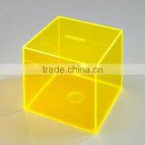 Solar Yellow Acrylic Money Box