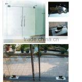 Commercial Steel Construction Frameless Wall Mount Glass Door Hardware thumbnail-3
