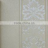 Korea PVC Wallpaper Striped and Floral Designer Wallpaper thumbnail-2