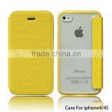 High Quality Custom Leather Phone Cases for Iphone 4 Mobile Phone thumbnail-4