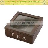 Fashion Cute Design Custom Design Low Price Gift Wooden Tea/Coffee Box
