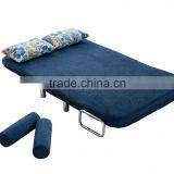 Cheap and Lovely Fabric Folded Sofa Cum Bed With Round Armrest thumbnail-2