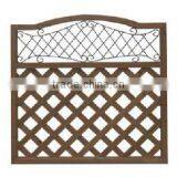 Natural Wood Flower Fence thumbnail-1