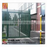 steel palisade fence mansion pvc coated colourful garden steel fence