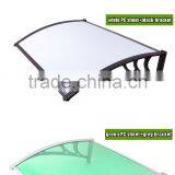 YP60200 23.6X78in Clear Polycarbonate(plastic Bracket Awning) NEW DIY Door Canopies For Front Door Patio Rain Cover thumbnail-1