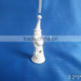 Hot Selling Porcelain White Santa Ornament thumbnail-1