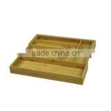 Store More 7-Slot Expandable Bamboo Culter Tray Silverware Drawer Organizer thumbnail-4