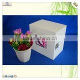 Gift Painted Square Lock Paulownia Wooden Box thumbnail-5