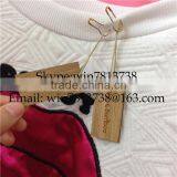 Natural Bamboo Garment Hand Tag For Clothing Engraved Wooden Hanger With Golden Pin High Quality Custom-Made Clothing Tag thumbnail-3