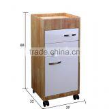 Portable Manicure Furniture Cabinet With Movable Stool Inside for Nail Salon TKN-2D112W thumbnail-2
