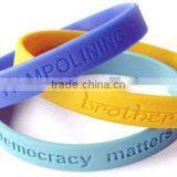 Promotional Debossed Silicone Wristband thumbnail-1