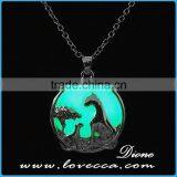 Dark Luminous Necklaces Silver Color Chain Pendant Lighting thumbnail-6