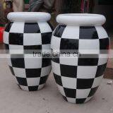 Large Fiberglass Modern Garden Pot thumbnail-6