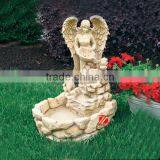 Garden Fairy Water Fountain With Birds Statue for Sale thumbnail-1