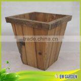Factory Direct Offered Special Design High Grade Wooden Rectangular Flower Pot thumbnail-4
