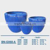 GLAZED CERAMIC OUTDOOR POT BN-G068 thumbnail-1