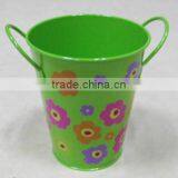 Iron X'mas Decoration Buckets With Water Transfer Decal thumbnail-2