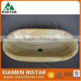 For Sale Yellow Marble Stone Bathroom Basins and Stone Sinks RST-RB104 thumbnail-1