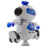 Dongguan ICTI Plastic Electric 360 Degree Rotation Dancing Robot / Lighting Robot / Moving Robot With Light and Music thumbnail-4