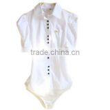 2016 Ladies Short Sleeve Office Uniform Blouse Body Shirt Clothes thumbnail-4