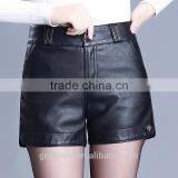2016 Customized Manufacturying Fashionable Wholesale Women Clothing Fashion Ladies High Waist Black Shorts thumbnail-1