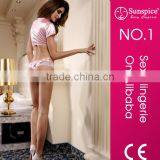 Hot Sexy Transparent Pink Teen Girls Sexy Lingerie thumbnail-2