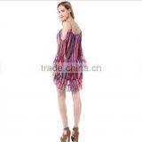 Zm50234b Europe New Product Lady Cloth Printed Chiffon Dress Women thumbnail-4