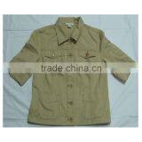 Ladies 4 Pocket Short Sleeve SHirt, 100% Cotton, Twill Fabrics Hot Sale Jacket thumbnail-1