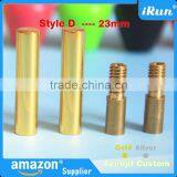 (MOQ:100pcs) Cylinder DIY Metal Shoe Laces Aglets Shoelaces Tips For Replacement Air Yeezy - 23mm Round Tips - Accept Custom Tip thumbnail-2