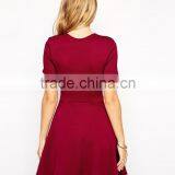 Kater Dress With Textured Seam Detail and Short Sleeves thumbnail-2