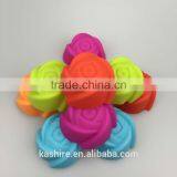 Popular Nice Design Colorful Flower Shape Silicone Cake Mould thumbnail-3