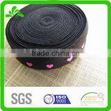 Top Quality Print Heart Pattern Elastic Fold Over,custom Printed Fold Over Elastic, thumbnail-2