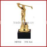 Golf Trophy,Plastic Trophy With Stone Pedestal Base thumbnail-1