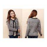 Fashion Womens Cardigan Sweaters With Buttons And Pockets Crew Neck Long Sleeve thumbnail-1